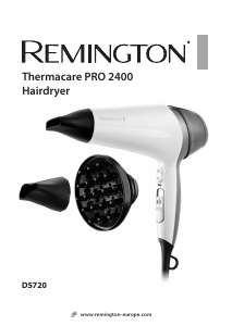 Mode d’emploi Remington D5720 Thermacare Pro 2400 Sèche-cheveux