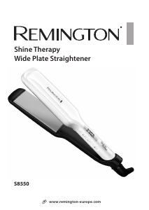 كتيب جهاز فرد الشعر S8550 Shine Therapy Remington