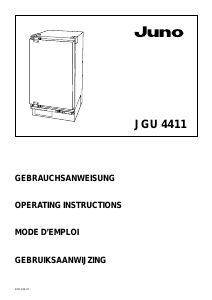 Handleiding Juno JGU4411 Vriezer