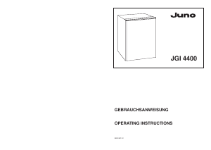 Handleiding Juno JGI4400 Vriezer