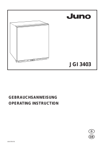 Manual Juno JGI3403 Freezer