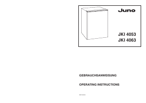 Manual Juno JKI4063 Refrigerator