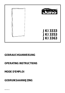 Handleiding Juno JKI3363 Koelkast