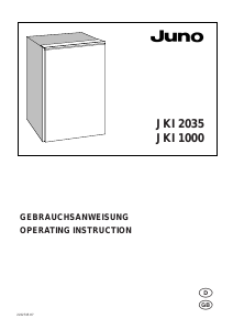 Manual Juno JKI1000 Refrigerator