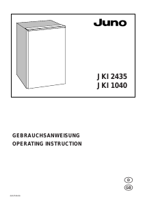 Manual Juno JKI1040 Refrigerator