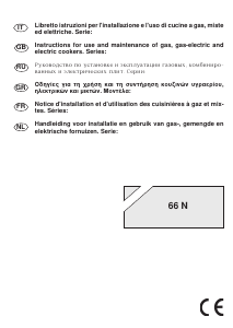 Handleiding Bompani BO647JC/N Fornuis