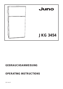 Handleiding Juno JKG3454 Koel-vries combinatie