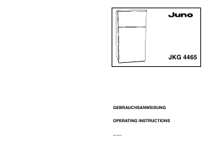 Bedienungsanleitung Juno JKG4465 Kühl-gefrierkombination