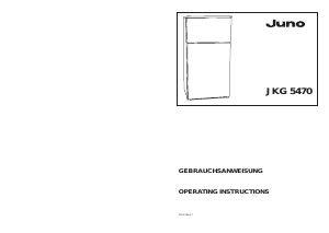 Bedienungsanleitung Juno JKG5470 Kühl-gefrierkombination