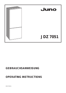 Manual Juno JDZ7051 Fridge-Freezer