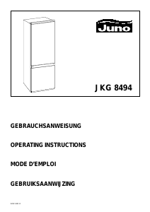 Handleiding Juno JKG8494 Koel-vries combinatie