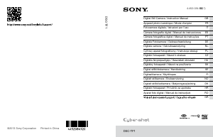 Bedienungsanleitung Sony Cyber-shot DSC-TF1 Digitalkamera