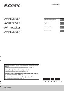 Käyttöohje Sony XAV-V10BT Autoradio