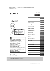 Manual Sony Bravia KD-75XG9505 Televizor LCD