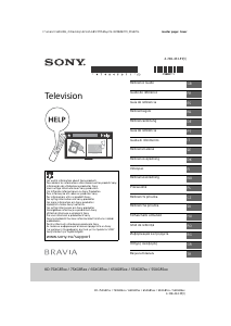 Manual Sony Bravia KD-65XG8596 LCD Television