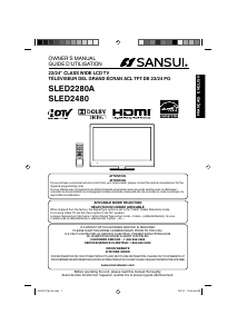 Manual Sansui SLED2480 LED Television