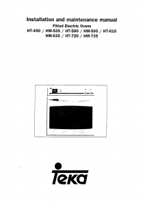 Bruksanvisning Teka HM 595 Ugn