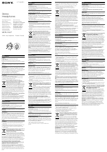 Manual Sony MDR-210LP Căşti