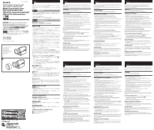 Manual Sony VCL-0630X Camera Lens