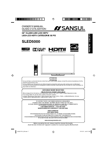 Handleiding Sansui SLED5000 LED televisie