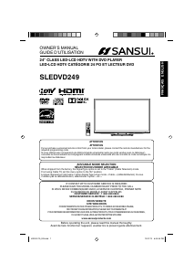 Manual Sansui SLEDVD249 LED Television