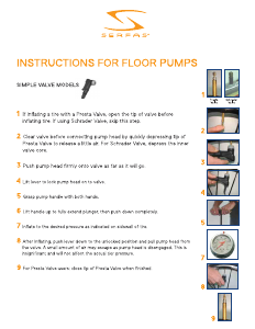 Manual Serfas FP-55 Bicycle Pump