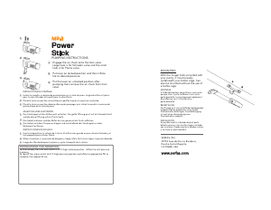 Mode d’emploi Serfas MP-3 Pompe vélo