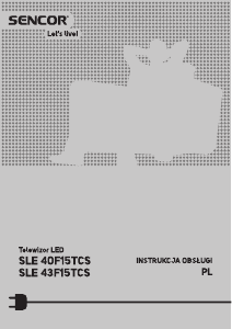 Instrukcja Sencor SLE 40F15TCS Telewizor LED