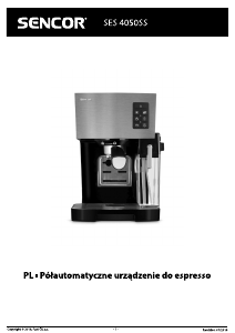 Instrukcja Sencor SES 4050SS Ekspres do espresso