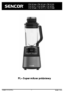 Instrukcja Sencor SBU 7870GG Blender