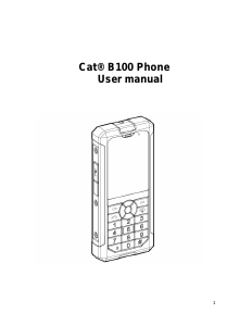 Manual CAT B100 Mobile Phone