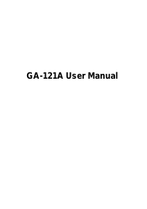 Manual GetNet GA-121A Router