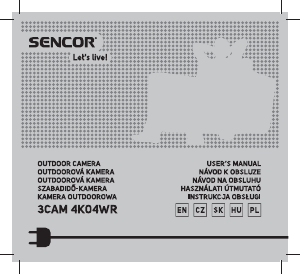 Instrukcja Sencor 3CAM 4K04WR Action cam