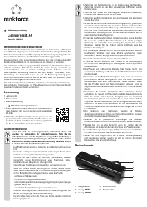 Manual Renkforce 1403322 Laminator