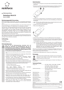 Mode d’emploi Renkforce 1095091 Stick 3.0 Lecteur de cartes