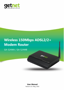 Manual GetNet GA-524WA Router