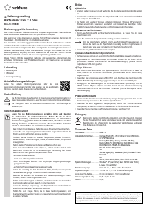 Manual Renkforce 1198497 USB 2.0 Card Reader