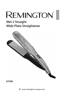 كتيب جهاز فرد الشعر S7350 Wet 2 Straight Remington