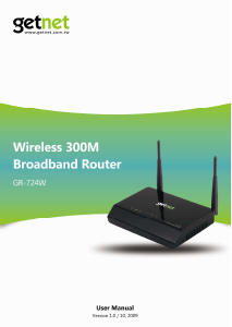 Manual GetNet GR-724W Router