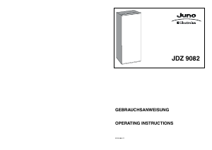 Handleiding Juno-Electrolux JDZ9082 Koelkast