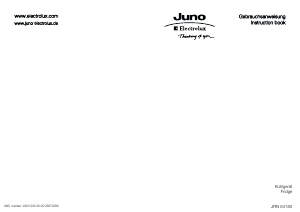 Manual Juno-Electrolux JRN84180 Refrigerator