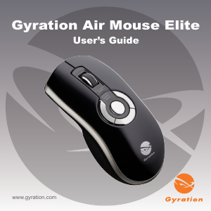Manual de uso Gyration Air Mouse Elite Ratón
