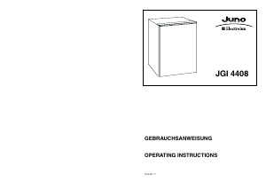 Manual Juno-Electrolux JGI4408 Freezer