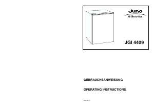 Manual Juno-Electrolux JGI4409 Freezer