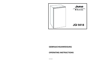 Manual Juno-Electrolux JGI9418 Freezer