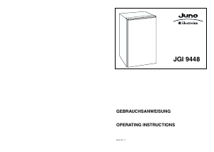 Manual Juno-Electrolux JGI9448 Freezer