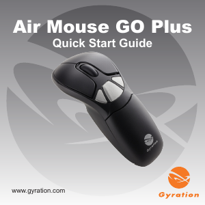 Mode d’emploi Gyration Air Mouse Go Plus Souris