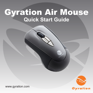 Manual de uso Gyration Air Mouse Mobile Ratón