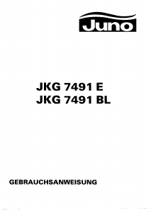 Bedienungsanleitung Juno JKG7491BL Kühl-gefrierkombination