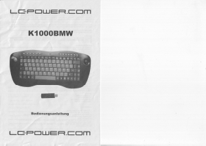 Bedienungsanleitung LC-Power K1000BMW Tastatur